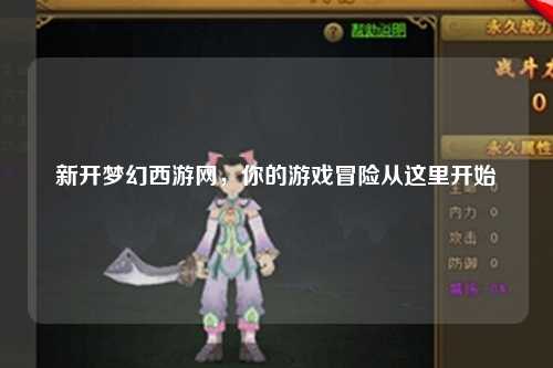 新開(kāi)夢(mèng)幻西游網(wǎng)，你的游戲冒險(xiǎn)從這里開(kāi)始