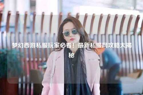 夢幻西游私服玩家必看！最新私服網(wǎng)攻略大揭秘