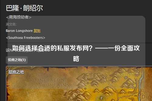如何選擇合適的私服發(fā)布網(wǎng)？——一份全面攻略