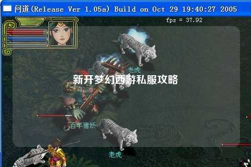 新開夢(mèng)幻西游私服攻略