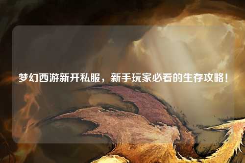 夢幻西游新開私服，新手玩家必看的生存攻略！